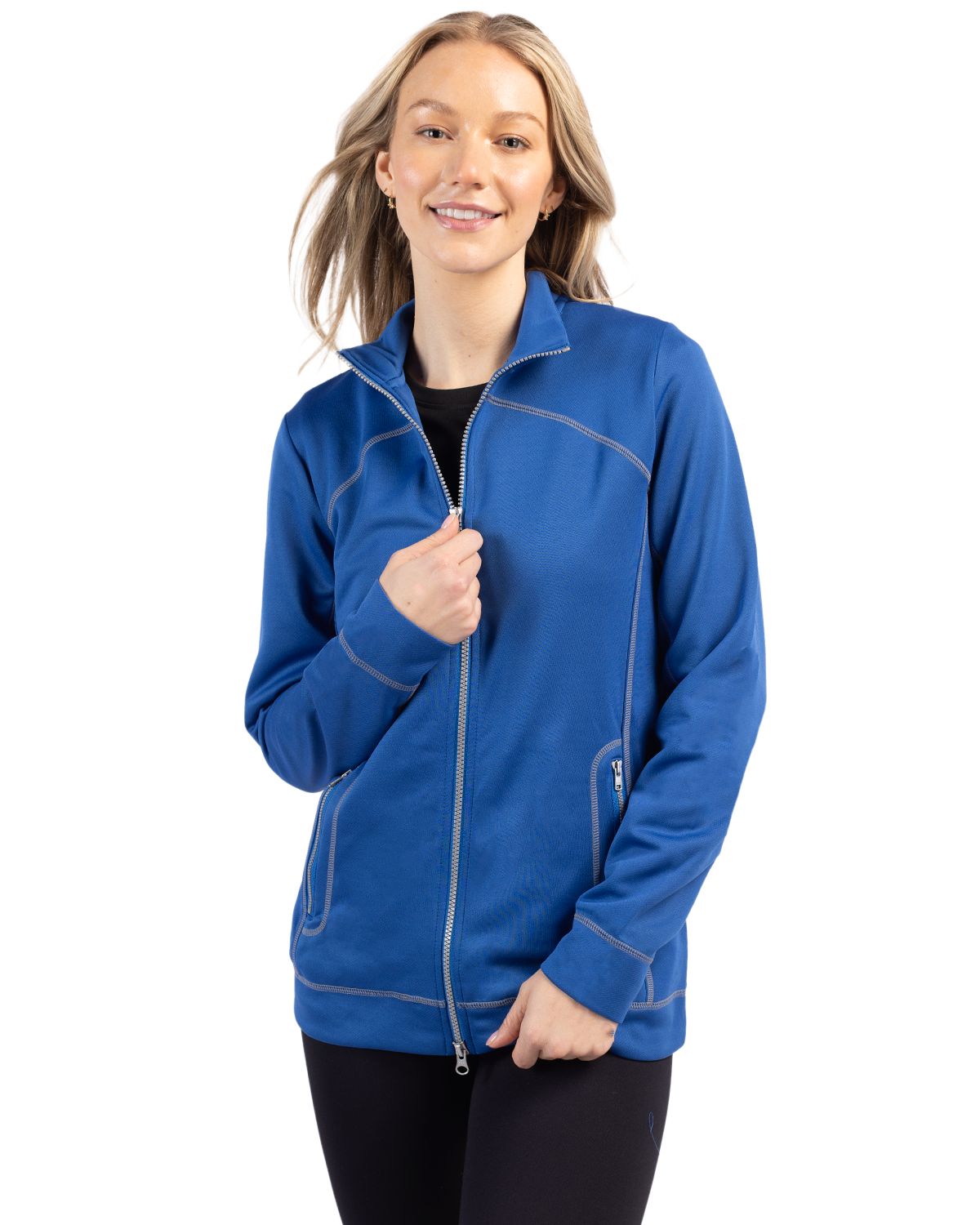 Helsa Performance Womens Full Zip Knit Jacket