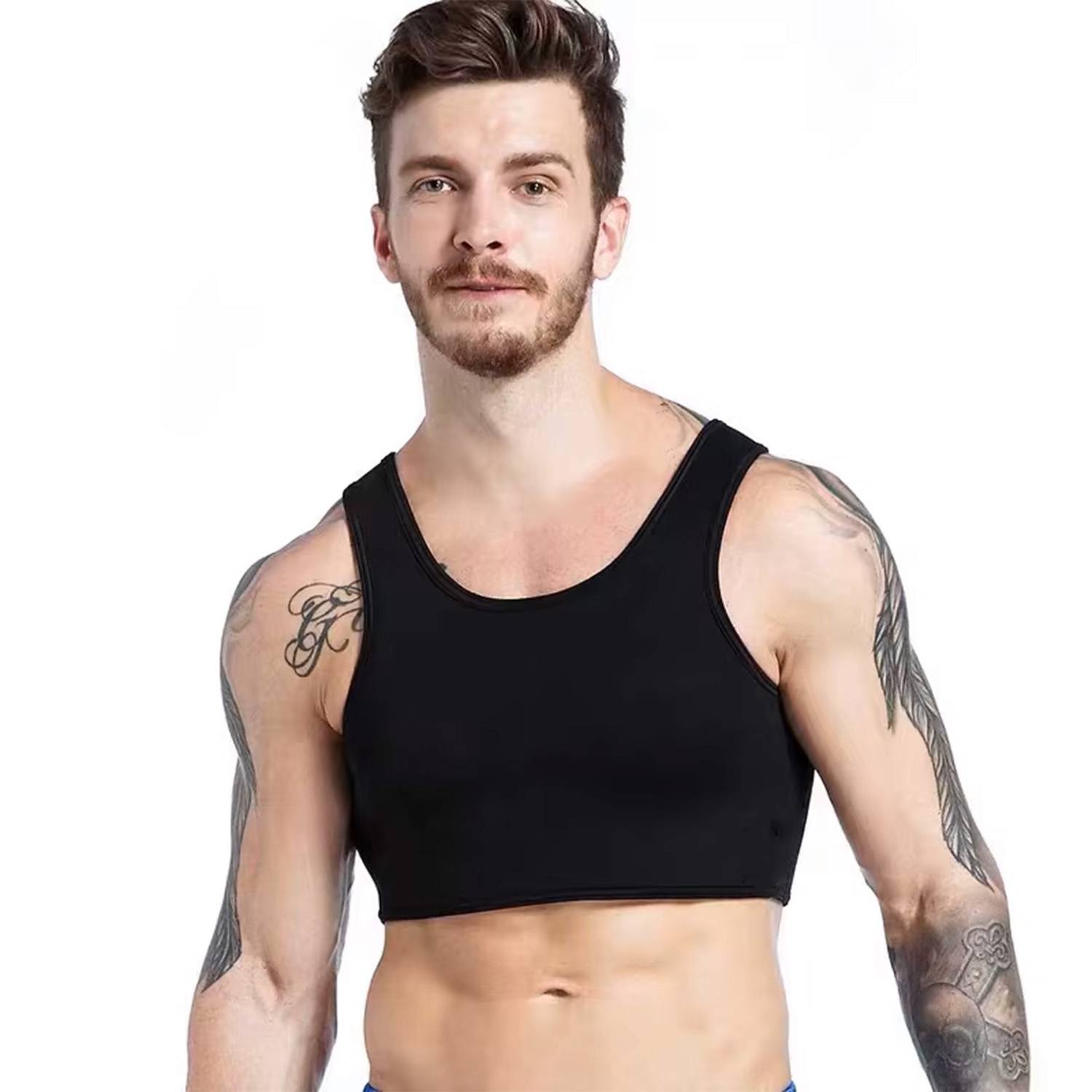 Men's Sleeveless Neoprene Tank Top – Workout & Casual Wear 4