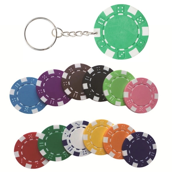 Colorful Plastic Jetton Keychain 5