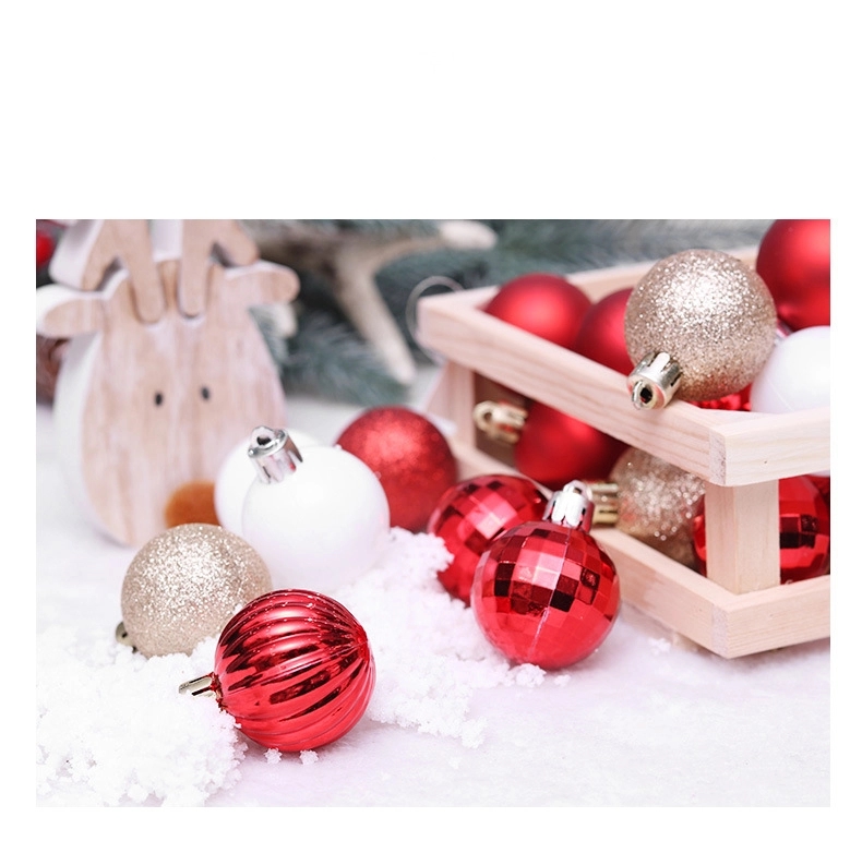 24Pcs Christmas balls set wedding Party ornaments 9