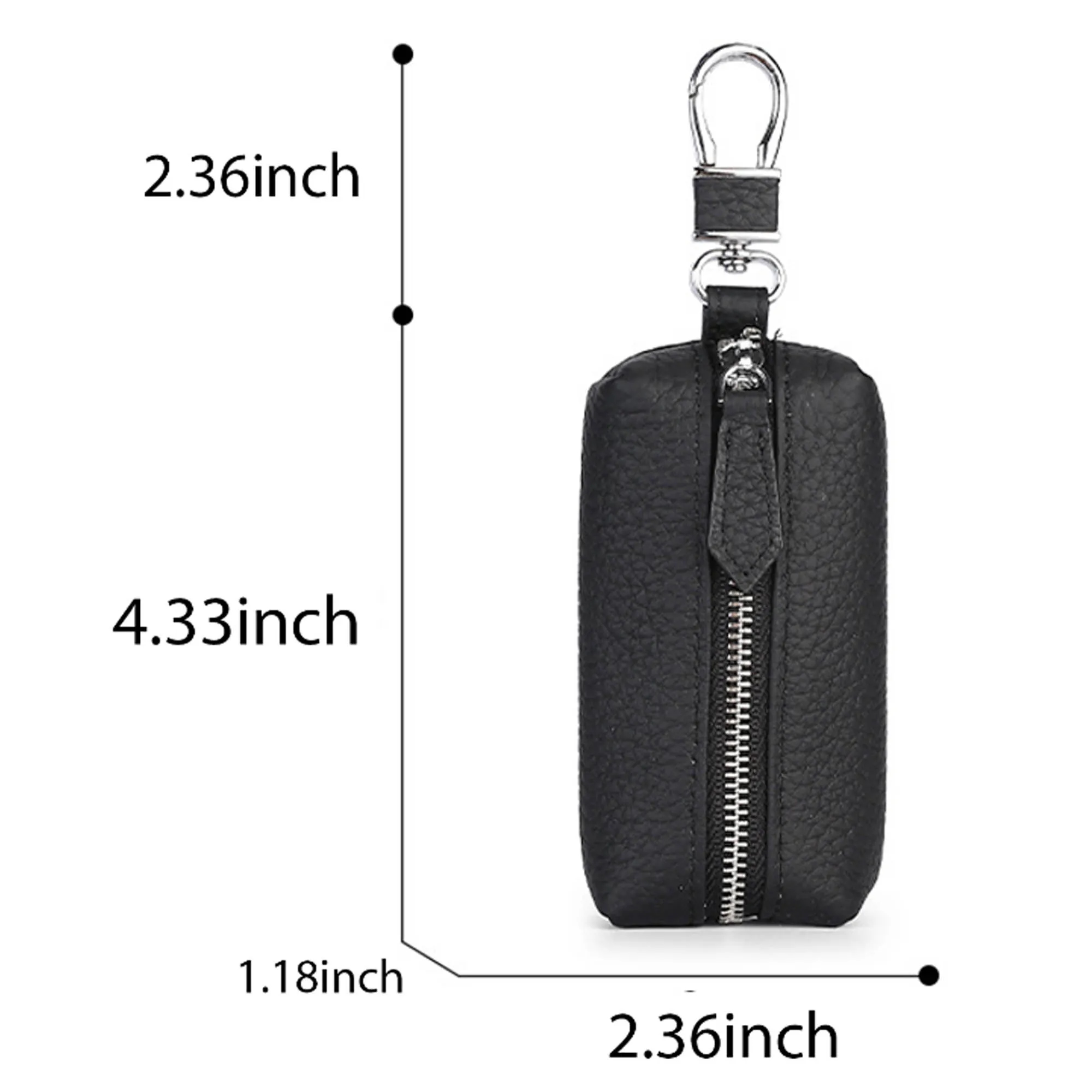 Leather Car Key Holder with Clip 8