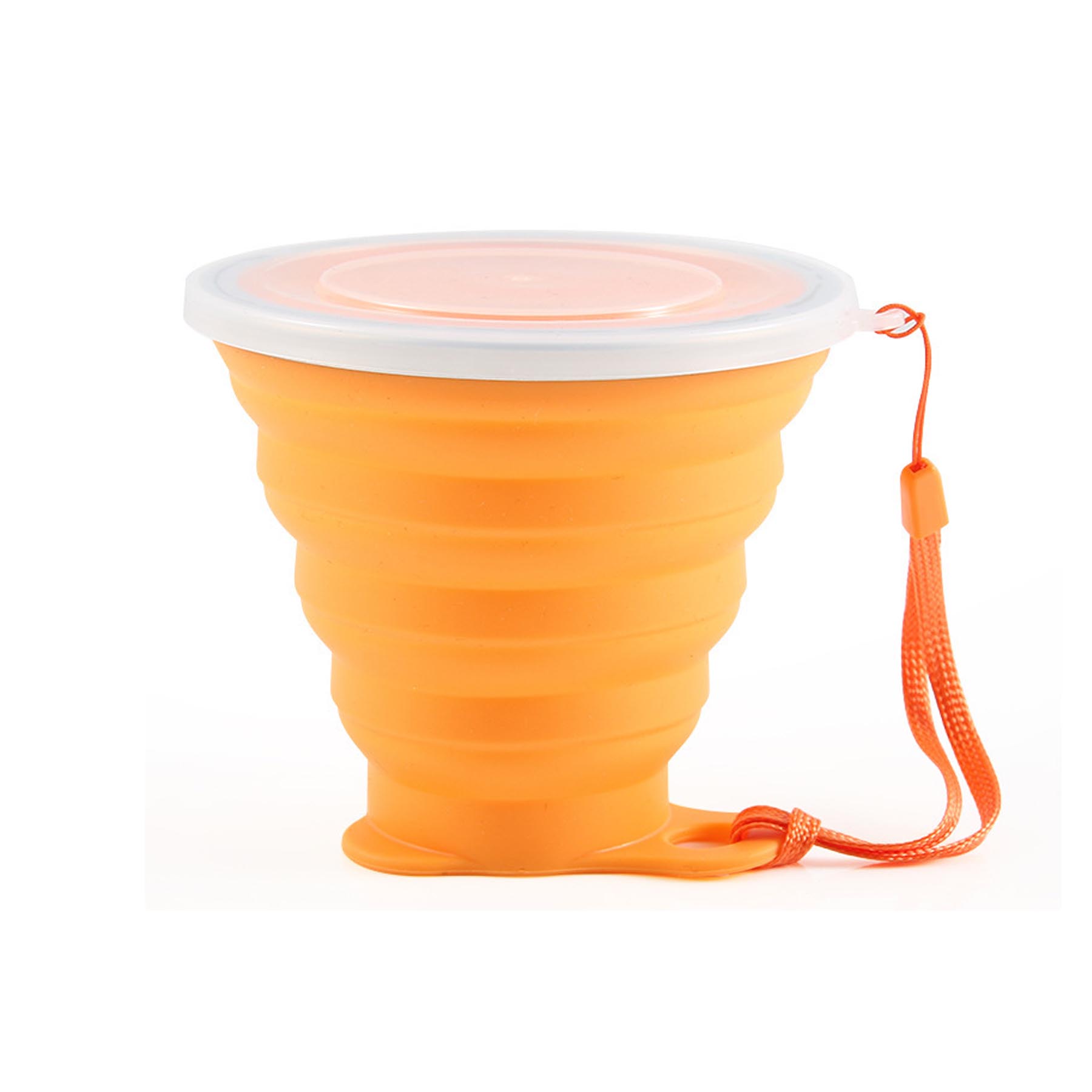 270mL Portable Foldable Silicone Cup With Carrying Rope 2