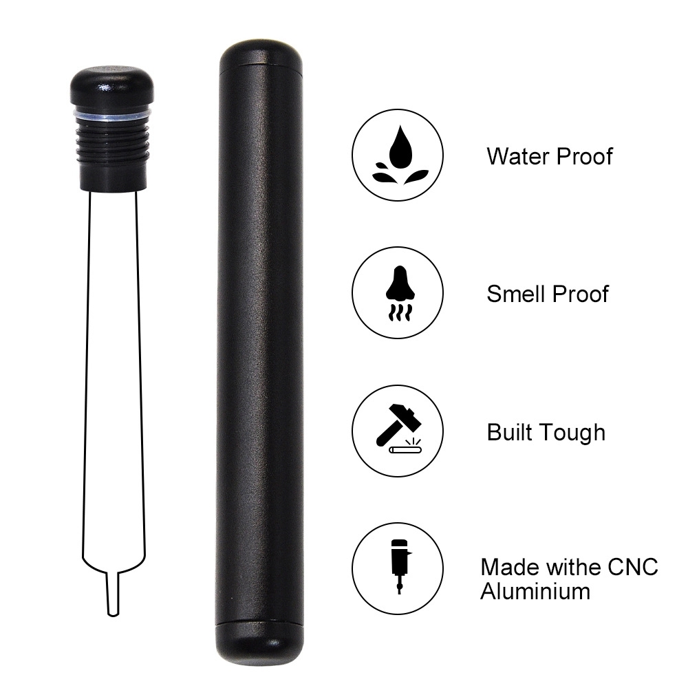 Airtight Lightweight Aluminum Metal Tube 4.3-Inch 2