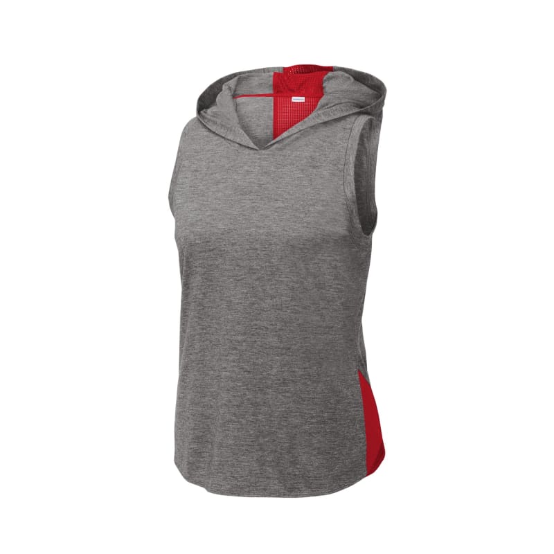 Sport-Tek Women's PosiCharge Tri-Blend Wicking Draft Hoodie Tank. 17