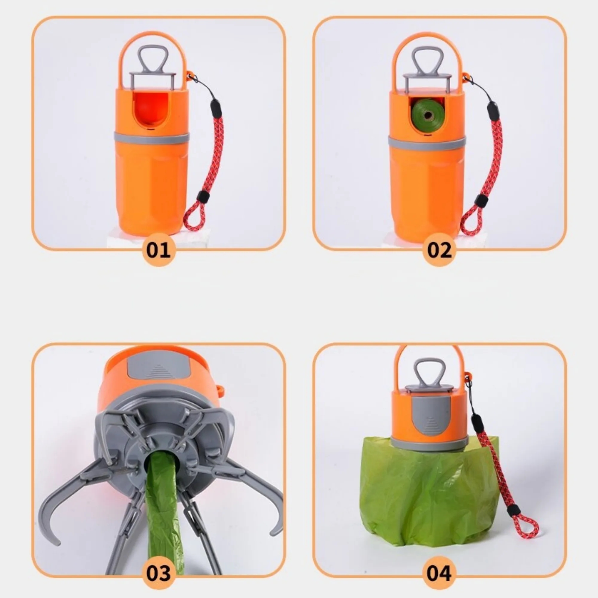 Portable Pet Pooper Scooper With Trash Bag 9