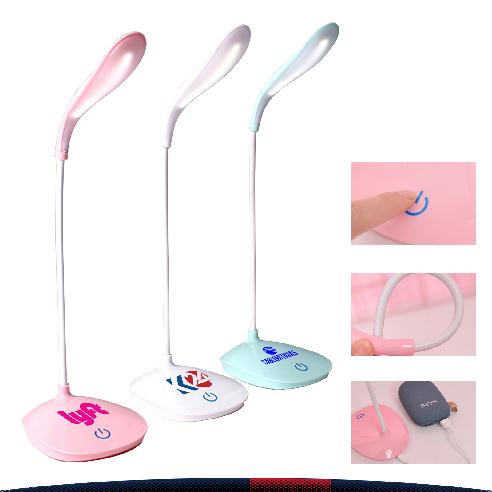 Vellin Rechargeable Gooseneck LED Desk Lamp 4