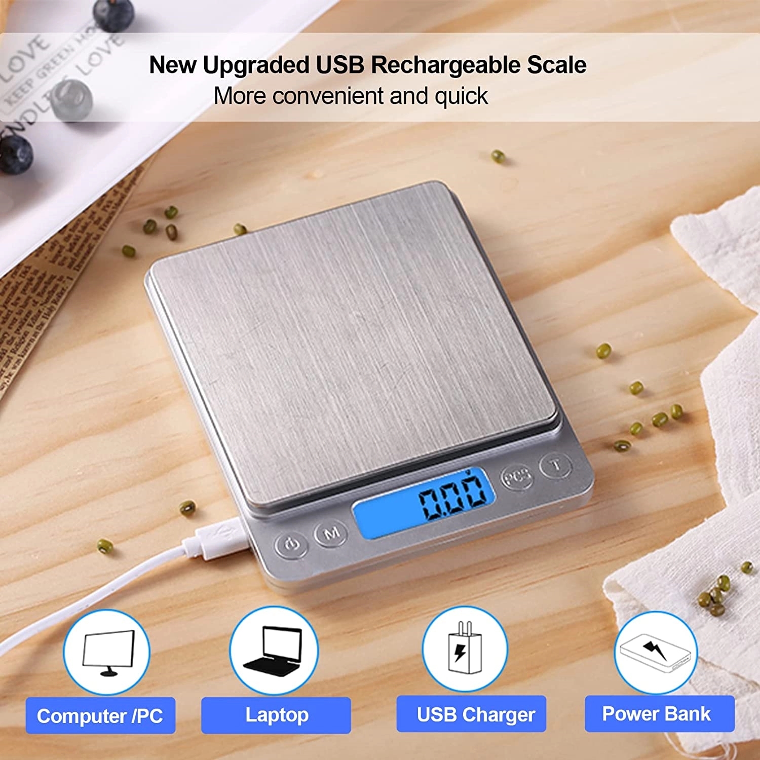 Digital Food Kitchen Scale 8