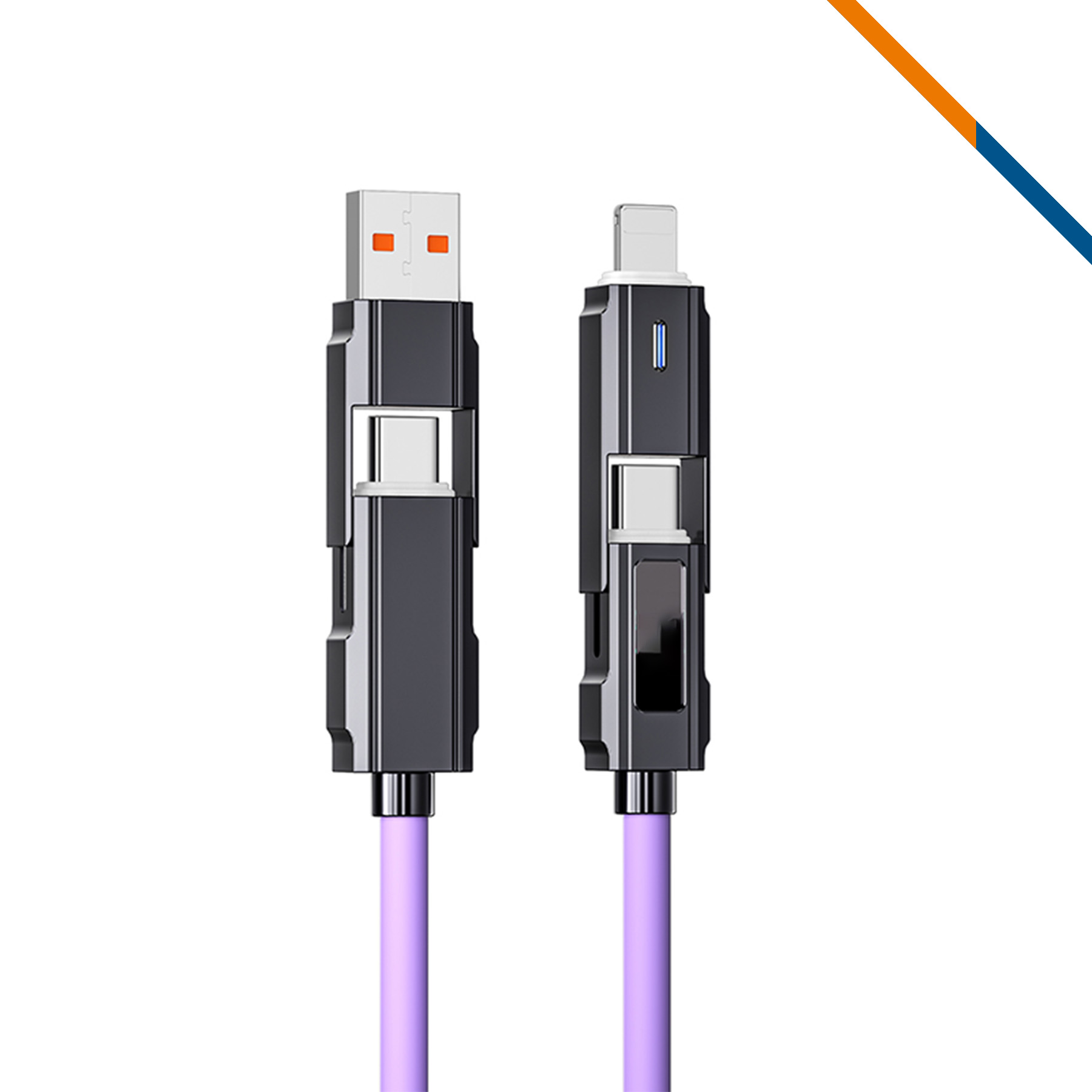 VoltFlow 4in1 Fast Charging Data Transfer Cable 8