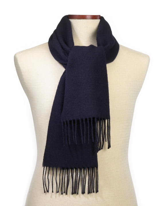 SALE - Navy Acrylic Scarf 2