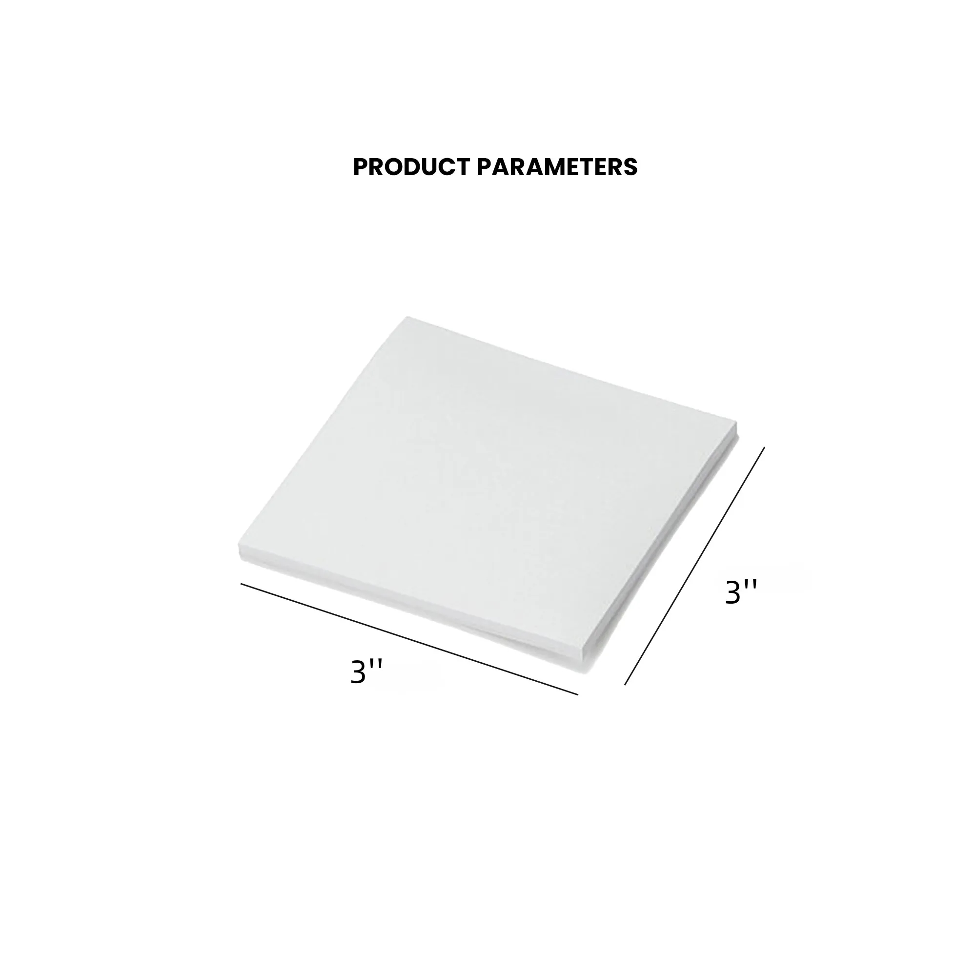 50 Page Adhesive Note Pads 3'' x 3'' 3