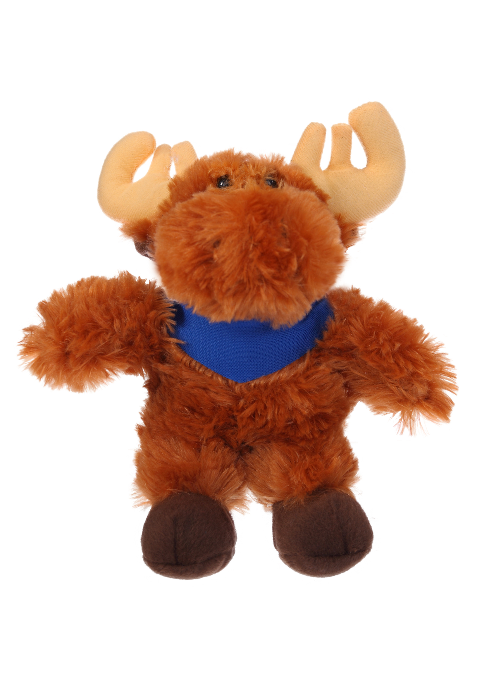 Soft Plush Stuffed Moose with Bandana 3