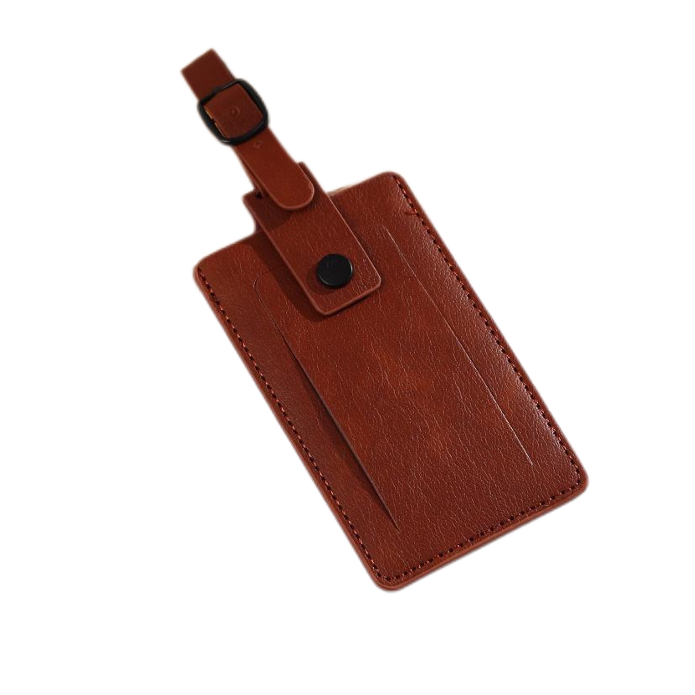 PU Leather Luggage Bag Tags with Snap 8