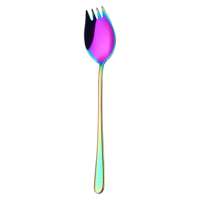 2 in 1 Stainless Steel Spoon with Fork 7