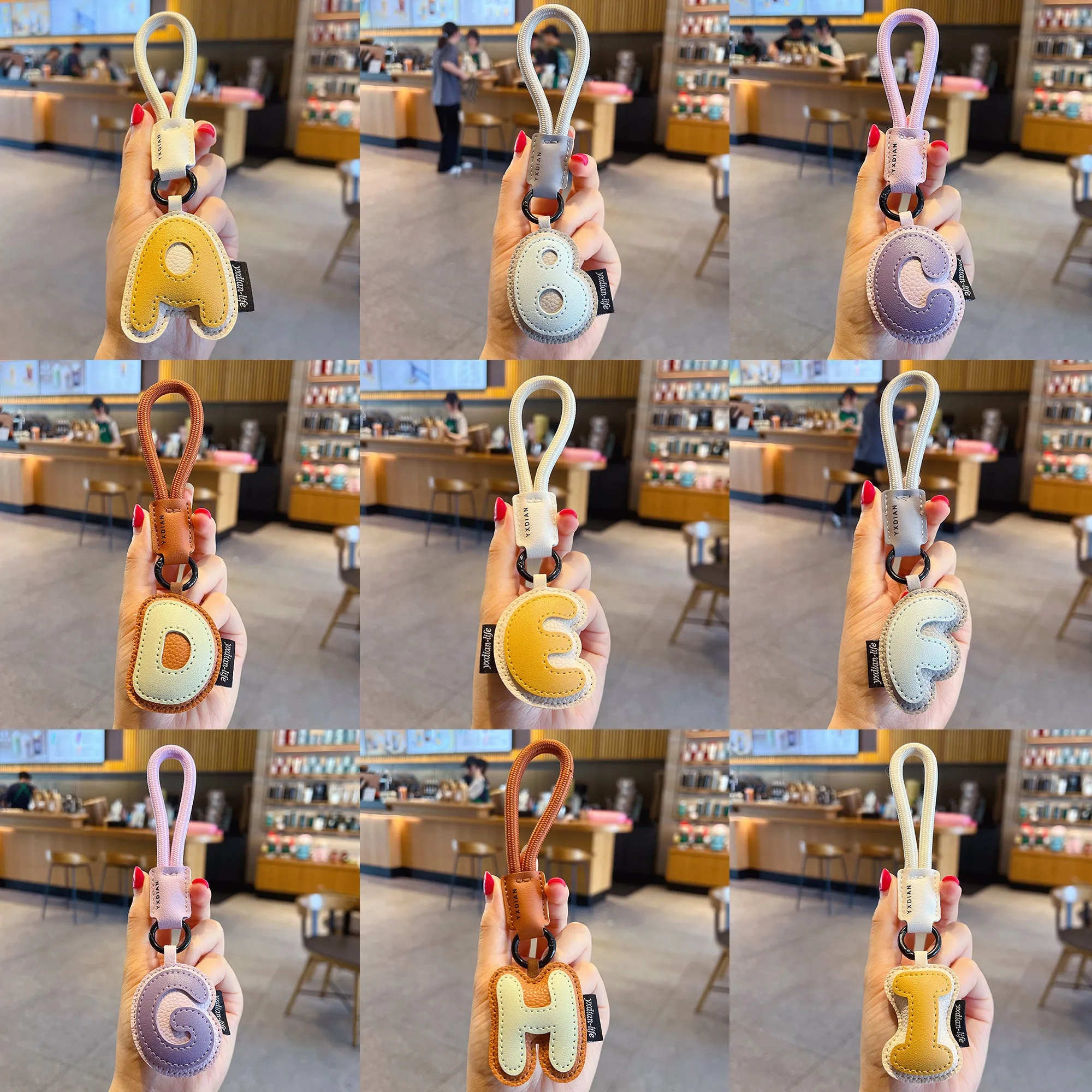 Adorable 26-Alphabet Keychain Pendant Gift 3