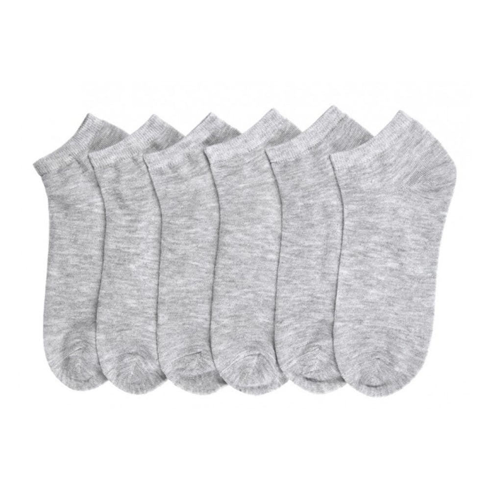 Adult Ankle Socks - Size 9-11 Gray Lightweight 2