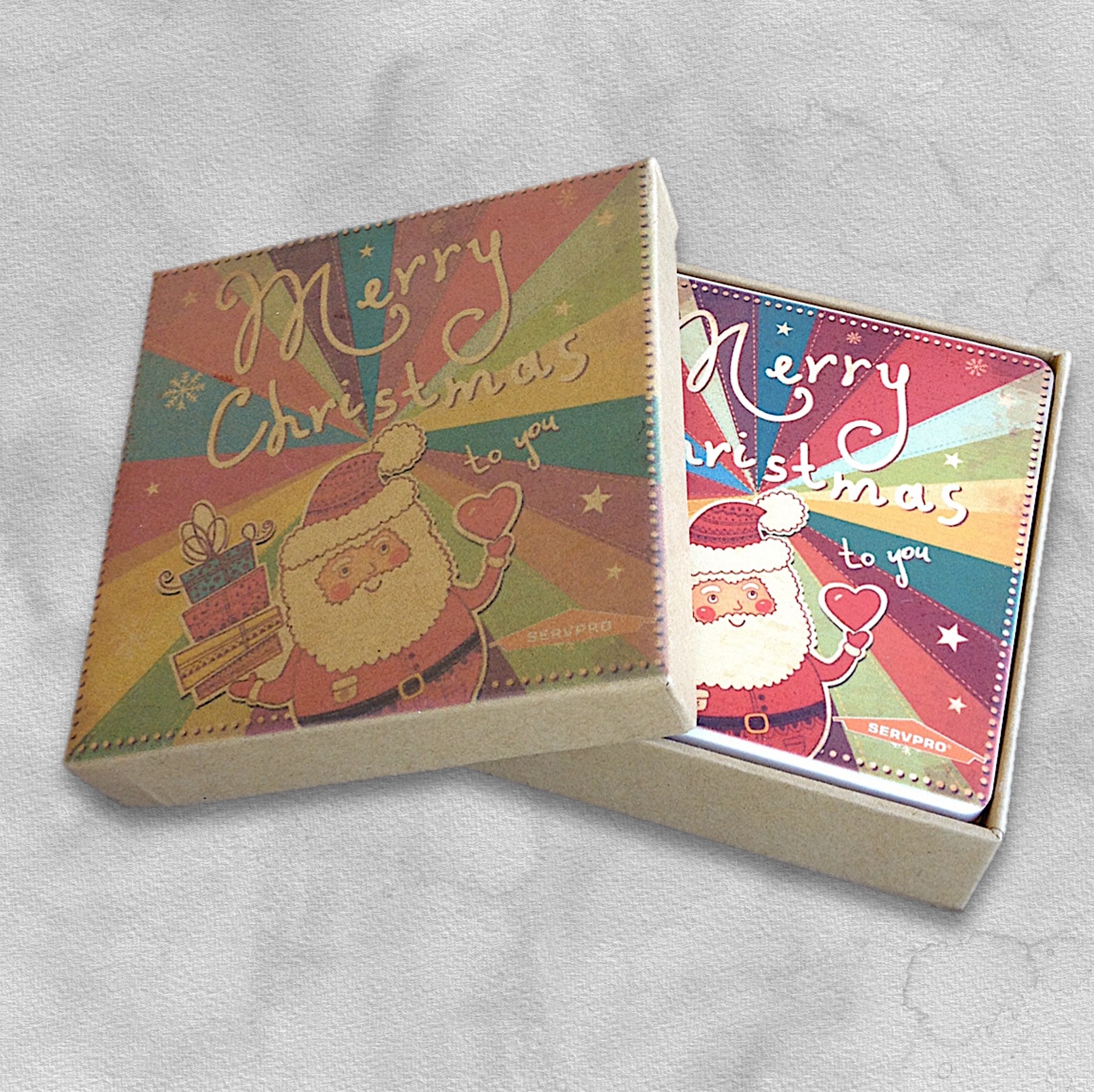 4 Square Coaster Gift Box Set 6