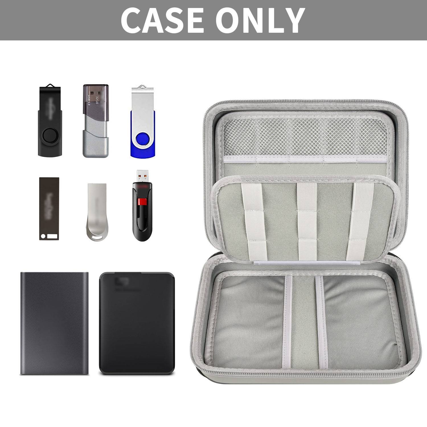 Portable EVA USB Flash Drive Storage Pouch Organizer 5