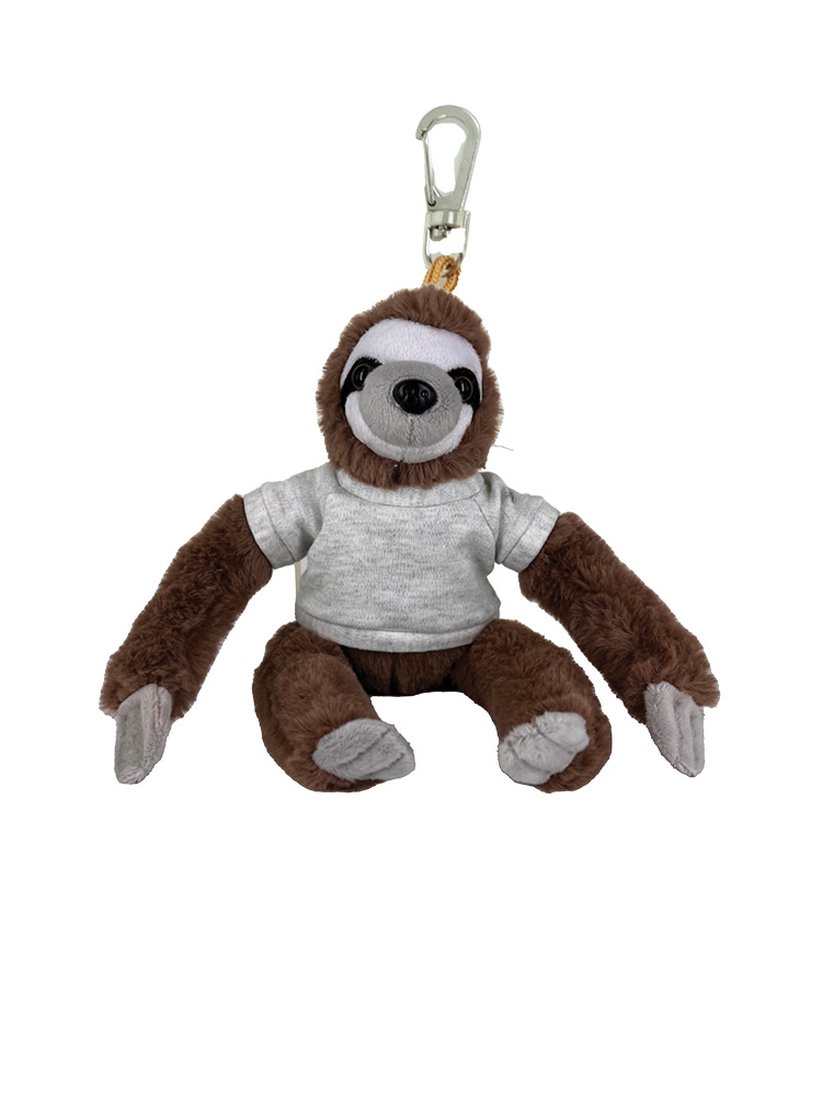 Soft Plush Sloth 4" Keychain