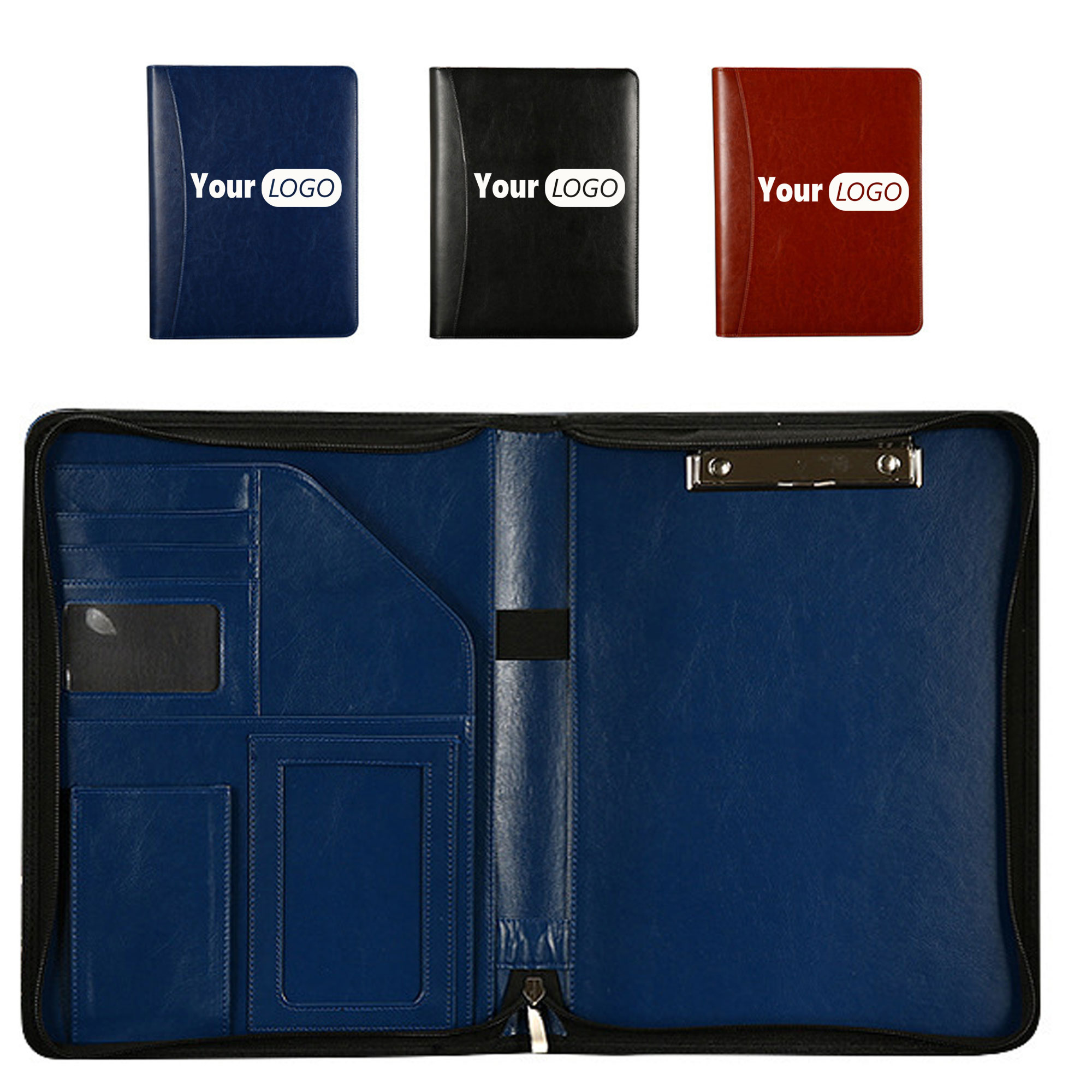 A4 Binder Notebook Document Organizer with Zipper 1