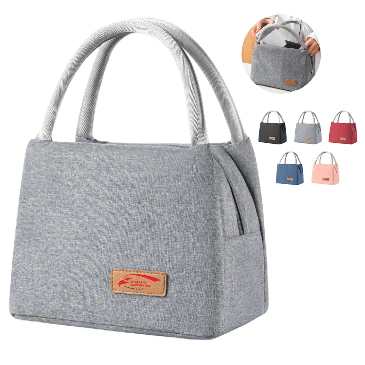 8L Leakproof Insulated Refrigerated Lunch Box Tote Bag 4