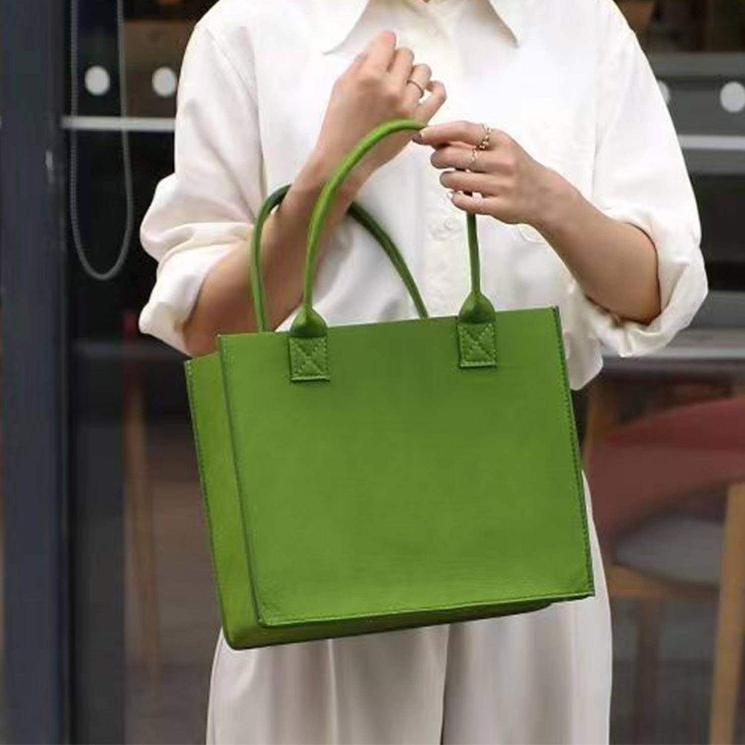 Felt Handbag Tote Bag 5