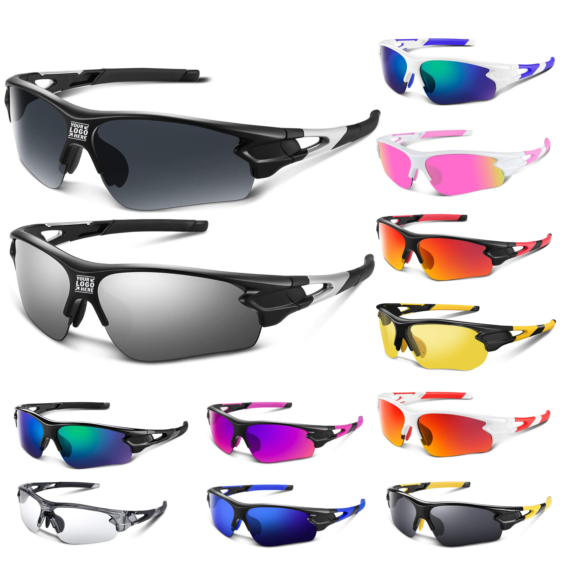 UV400 Men Women Anti-slip Soft Youth Baseball Fishing Cycling Polarized Sport Sunglasses
 2