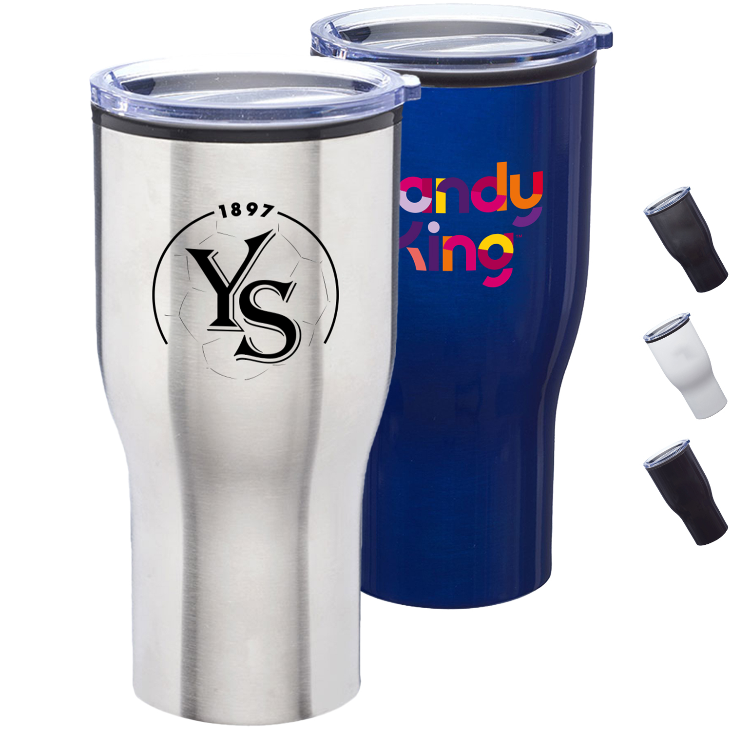 28 oz. Stainless Steel Travel Mugs w/ Plastic interior 2