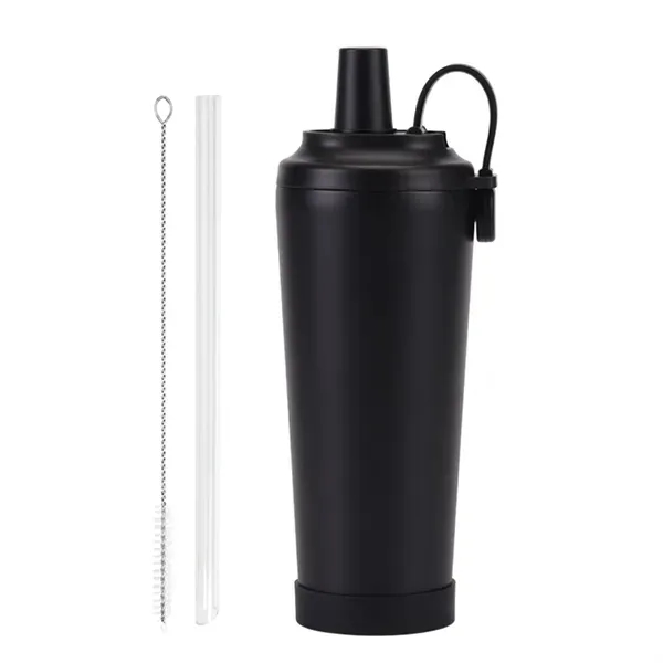 Portable Magnetic Ceramic Liner Straw Cup - 24oz Hand-Held 10