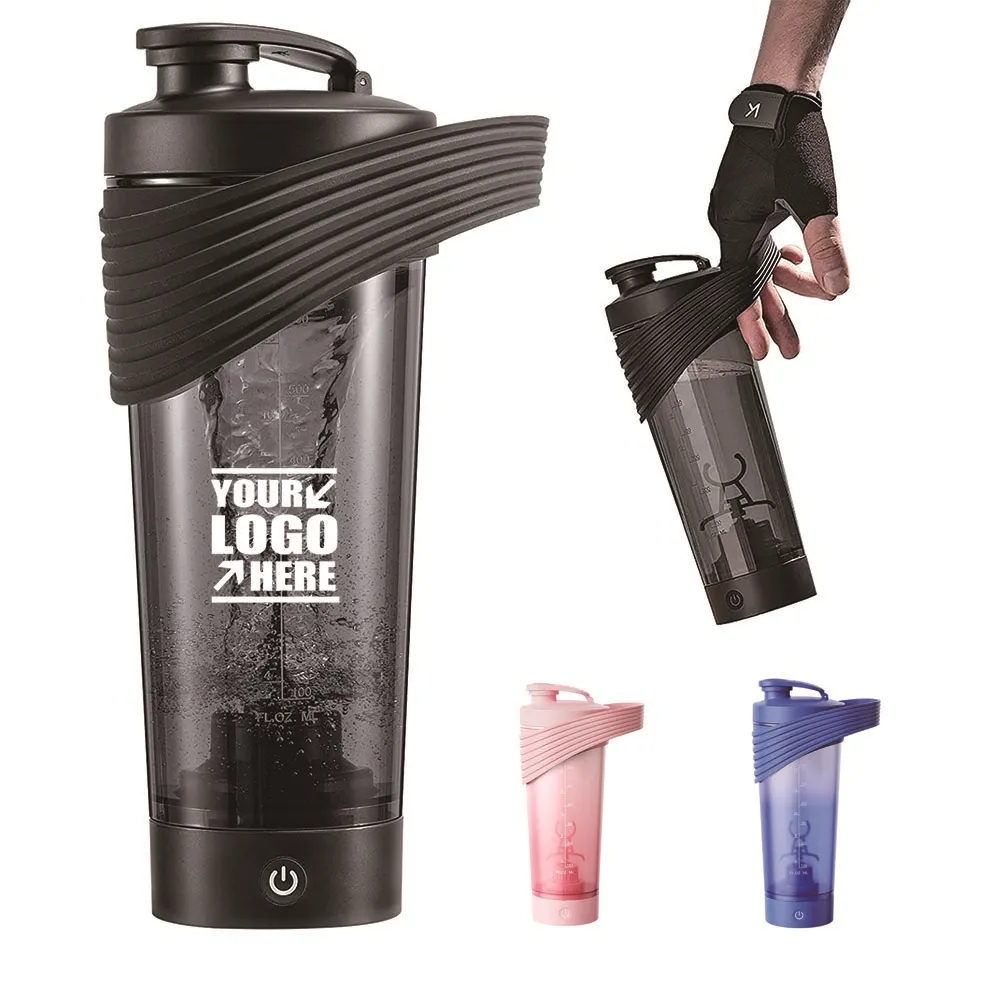 28oz Electric Shaker Bottle With Slicone Handle 3