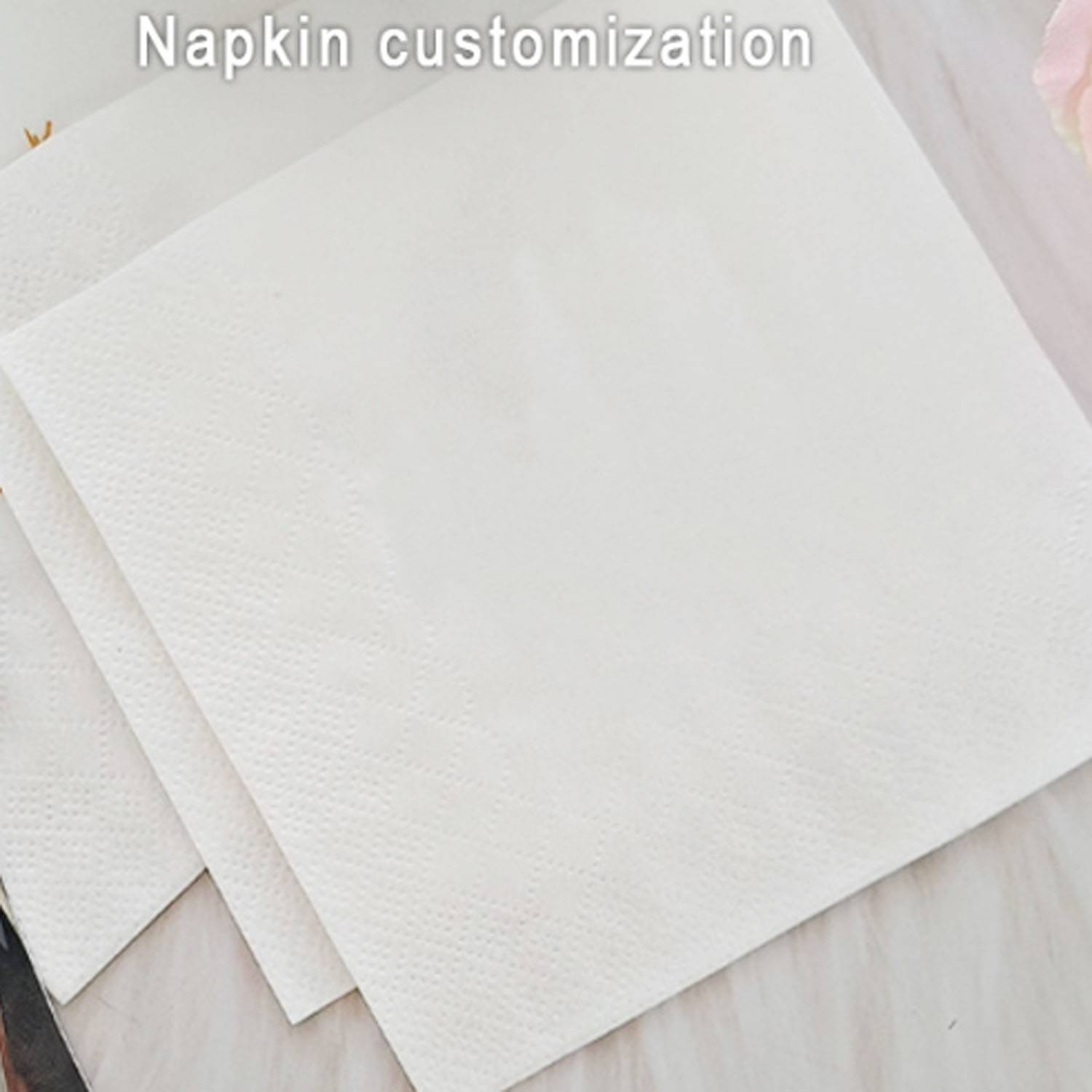 100 PCS White Skin Friendly Restaurant Beverage Napkins 6