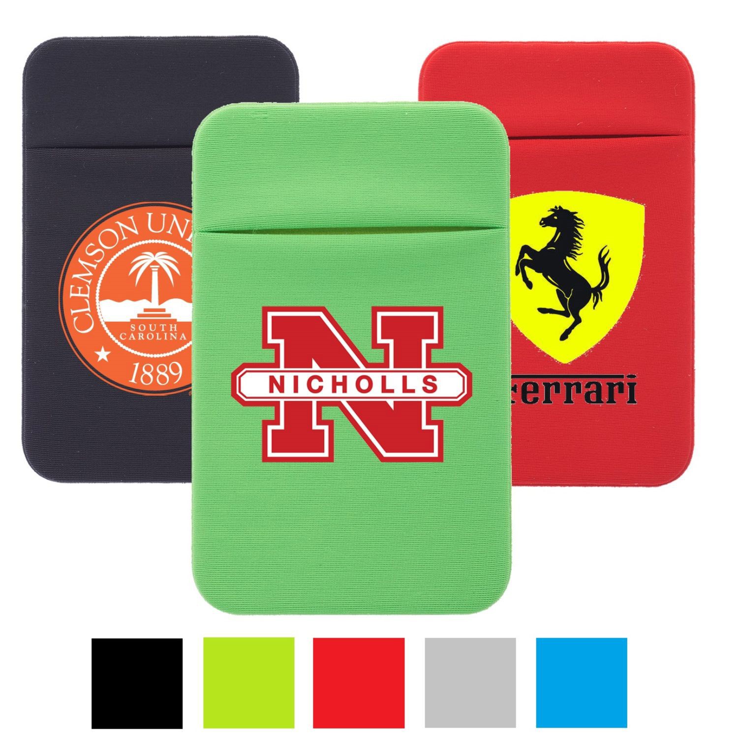 USA Knit Fabric Lycra Phone Wallet w/ Single Pocket 2
