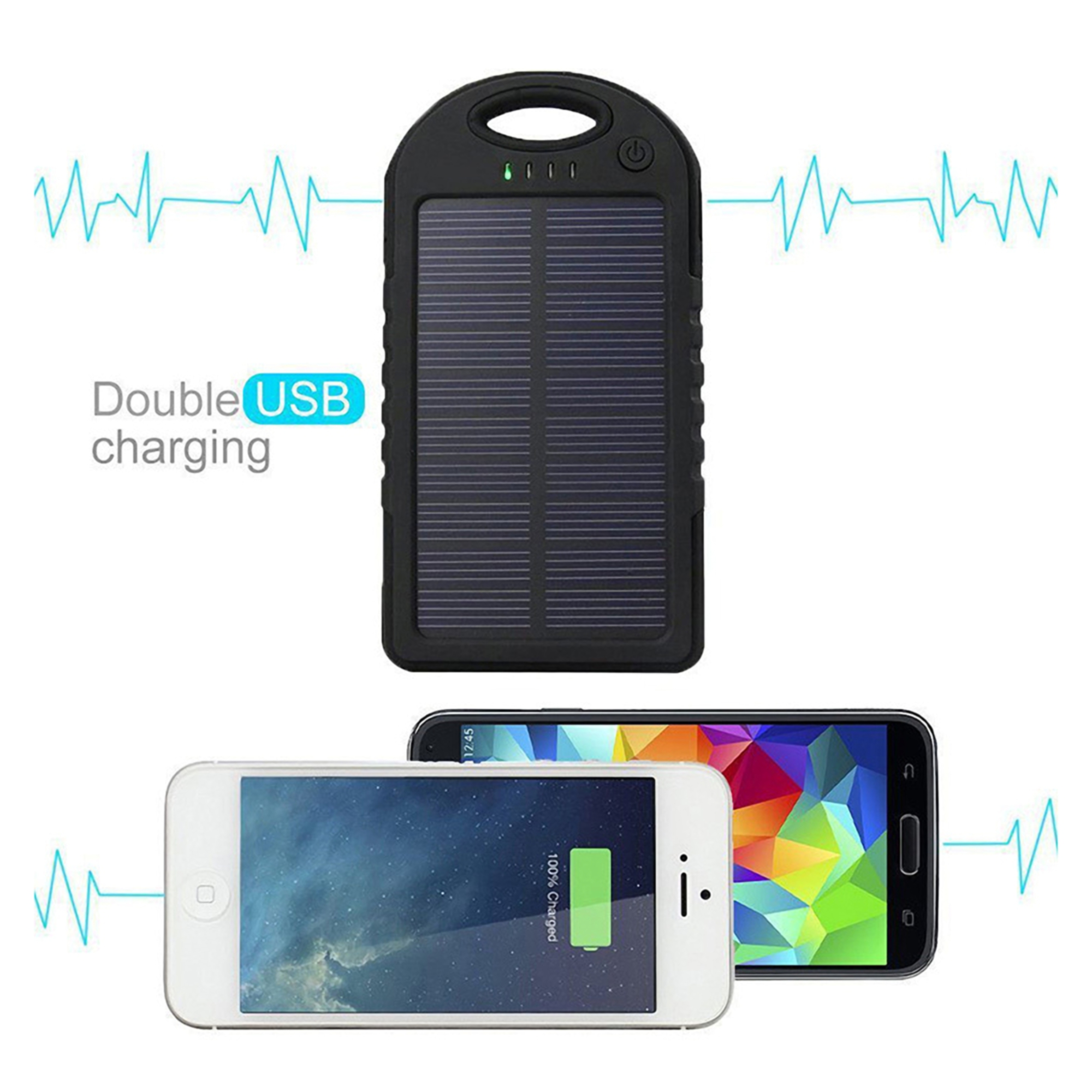 5000mAh Portable Universal Solar Power Bank 2