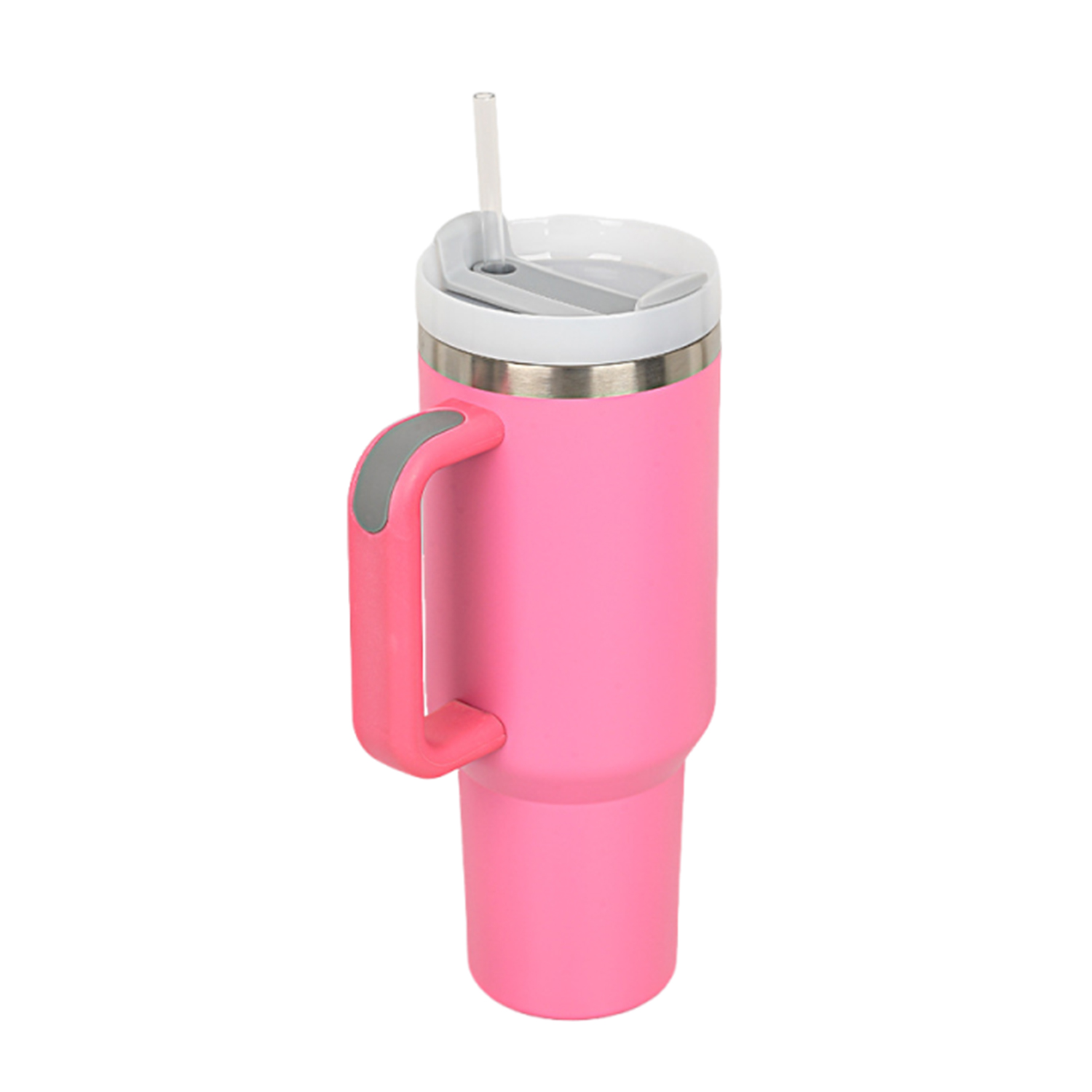 Double-Wall Stainless Steel Tumbler with Straw Lid, 40 oz. 9
