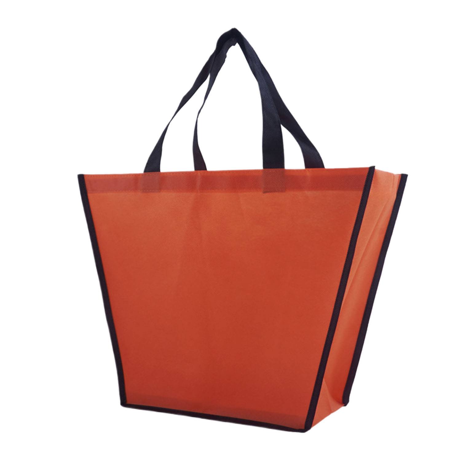 Custom Trapezoid Reusable Non-Woven Tote Bag w/ Handle 2