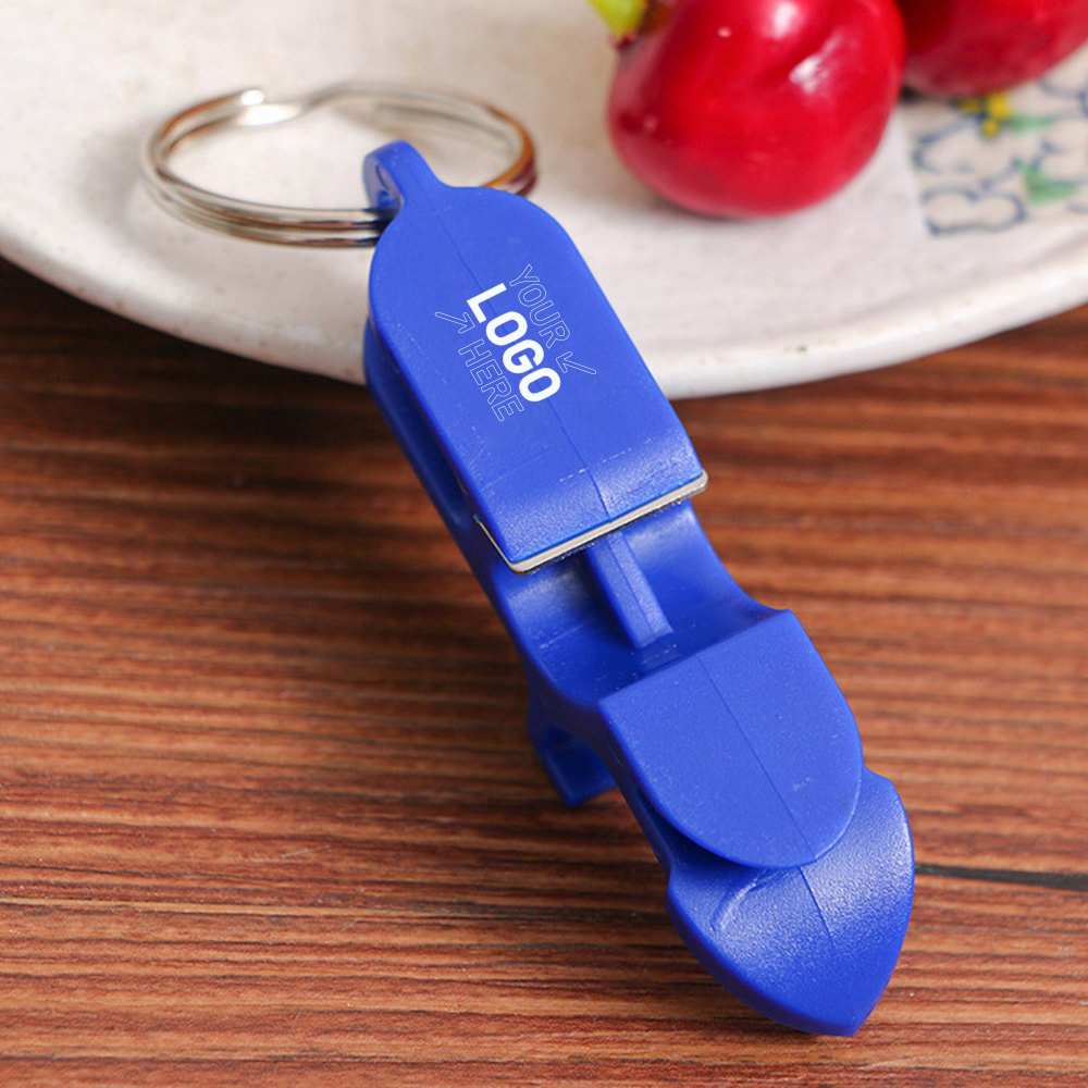 Plastic Bottle Opener W/Keychain 2