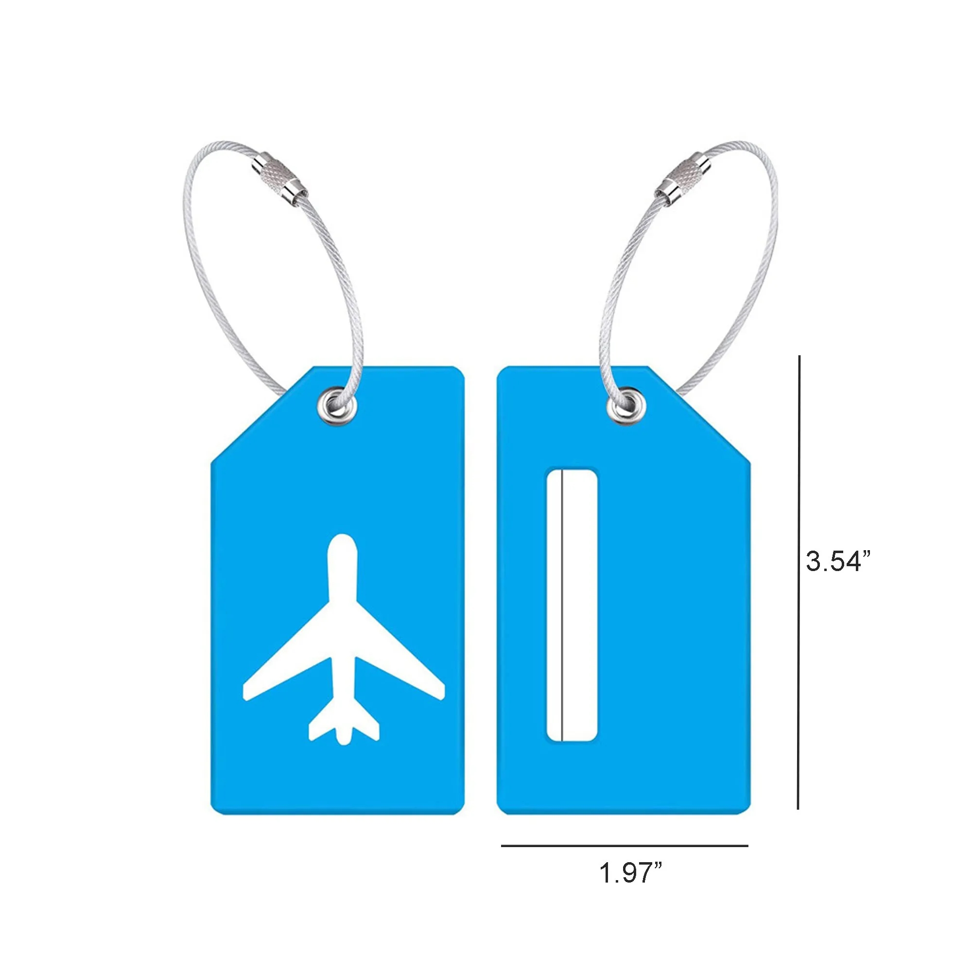 Silicone Travel ID Identification Labels 10