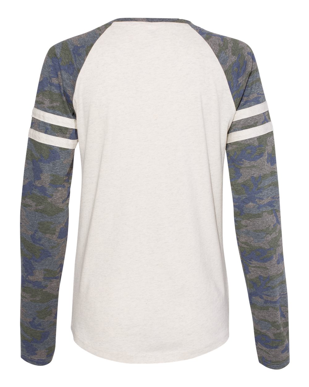 Women's Fine Jersey Mash Up Long Sleeve T-Shirt - 3534 5