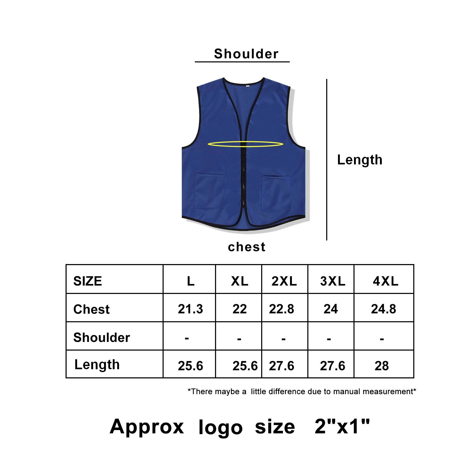2 Pocket Uniform Volunteer Vest w/Zipper 2