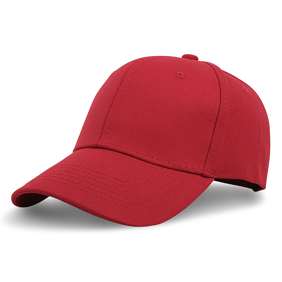 Stock Solid Color Cotton 6-Panel Baseball Cap w/ Metal Tuck 5