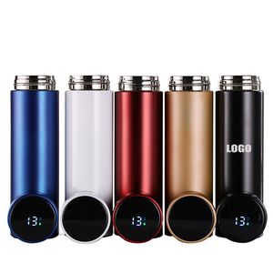 500ml Stainless Steel Water Bottle With Temperature Monitoring Lid 9