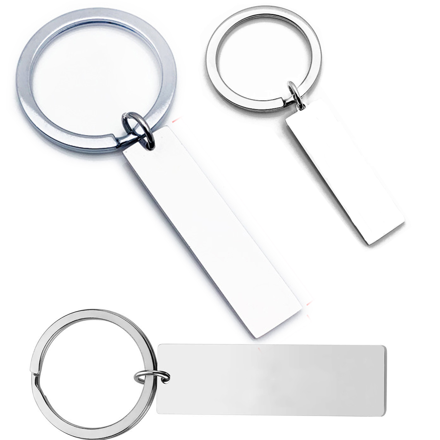 Stainless Steel Metal Lettering Nameplate Keychain 1