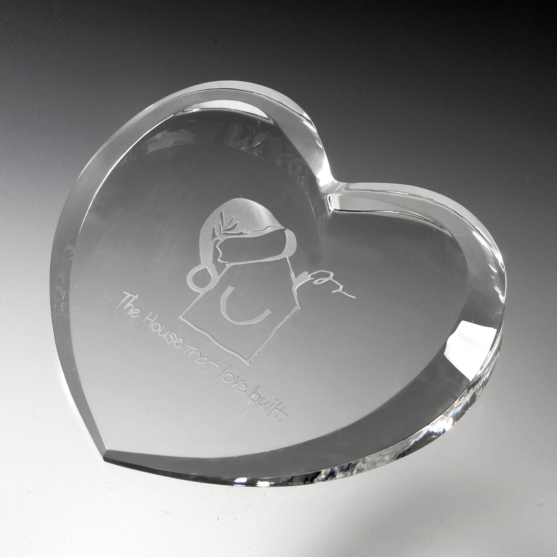 4-1/4" Heart Paperweight 5