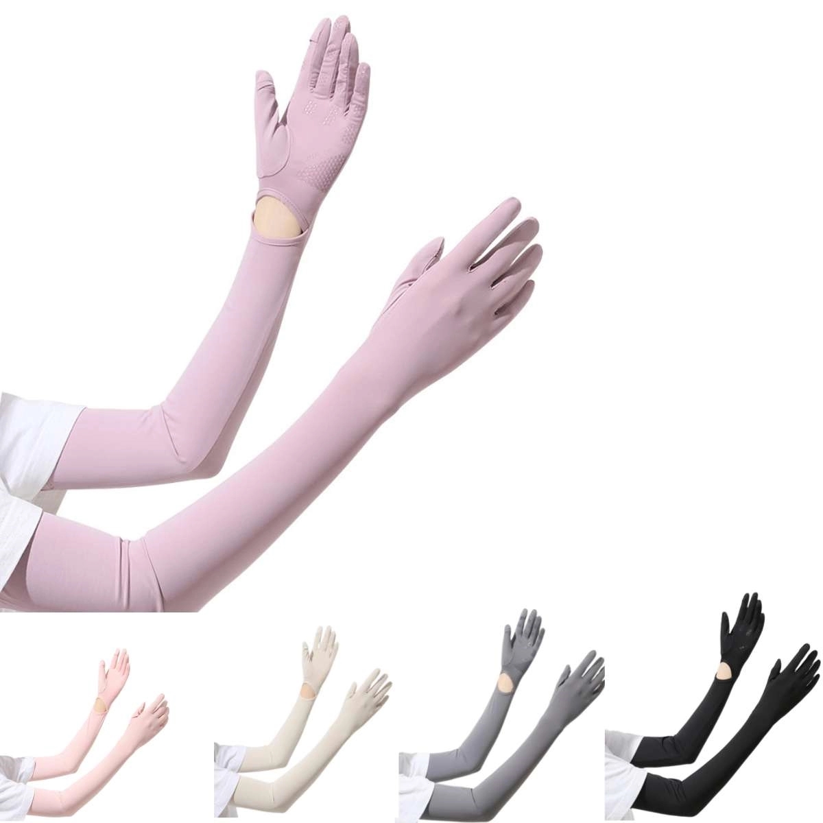 Sun Protection Sunscreen Arm Ice Silk Cooling Sleeves 7