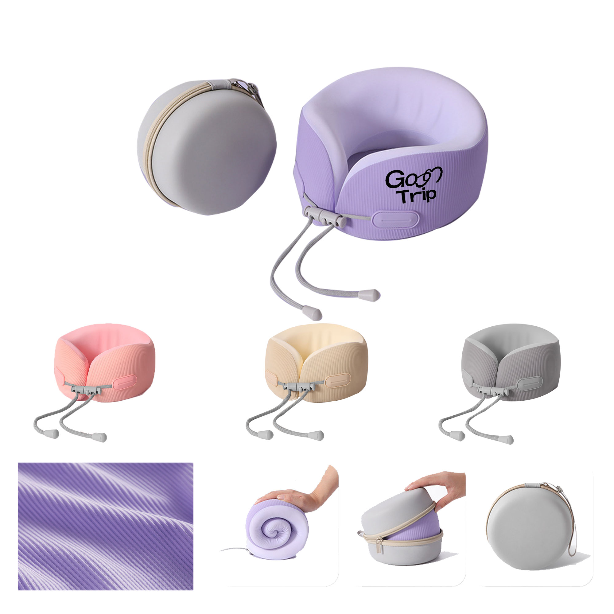 Ice Stripe U-Shaped Pillow 2