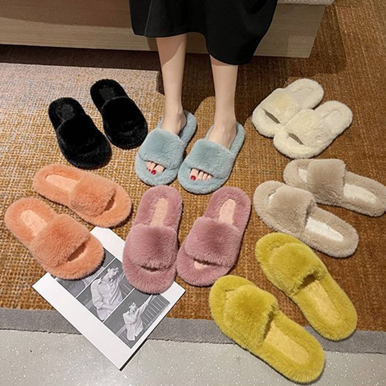 Indoor Plush slippers 5