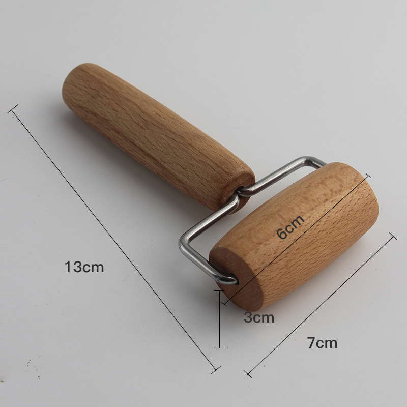 Wooden-Handled Manual Mini Rolling Pin 2