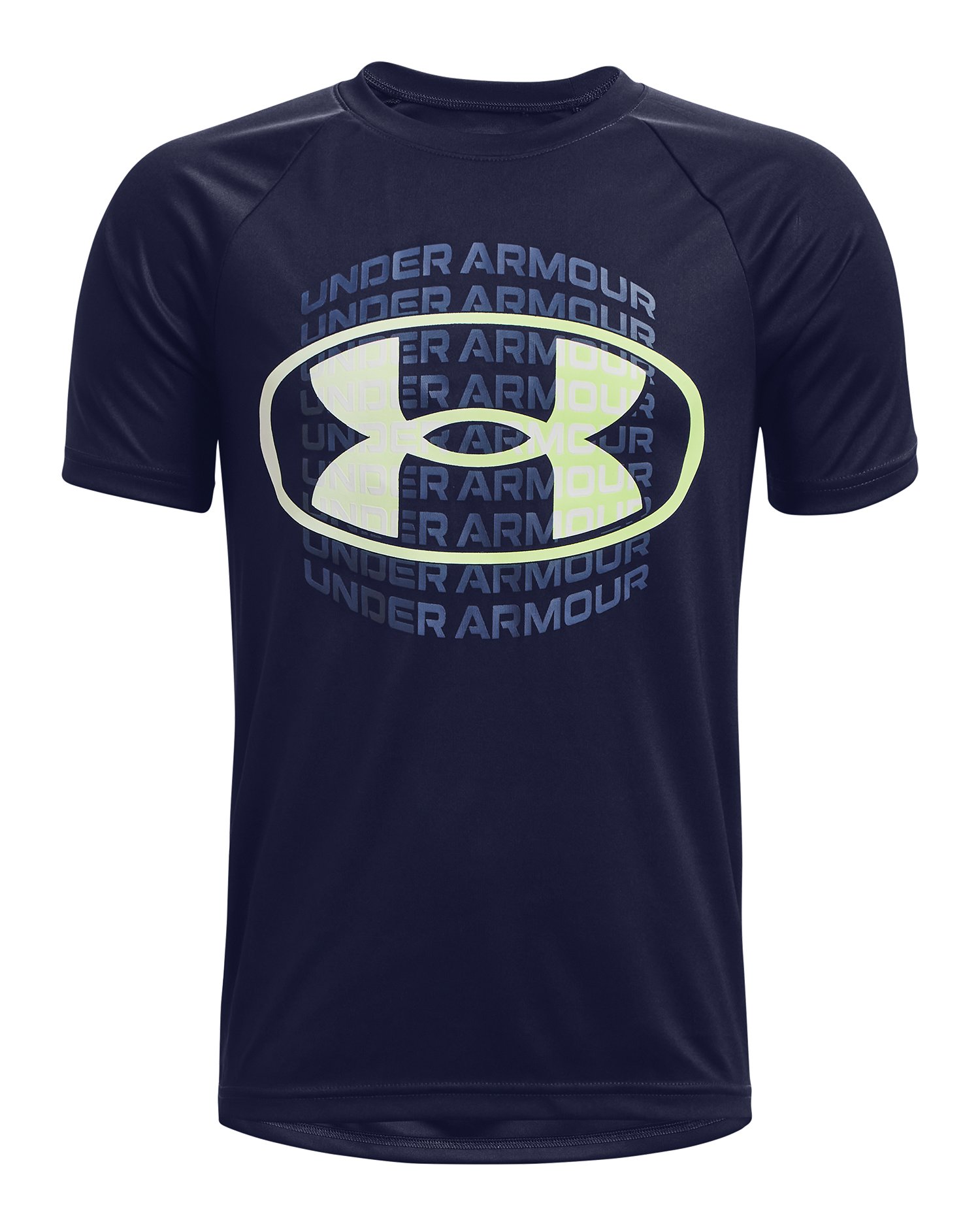 Boys' UA Tech Gradient Wordmark Short Sleeve 3