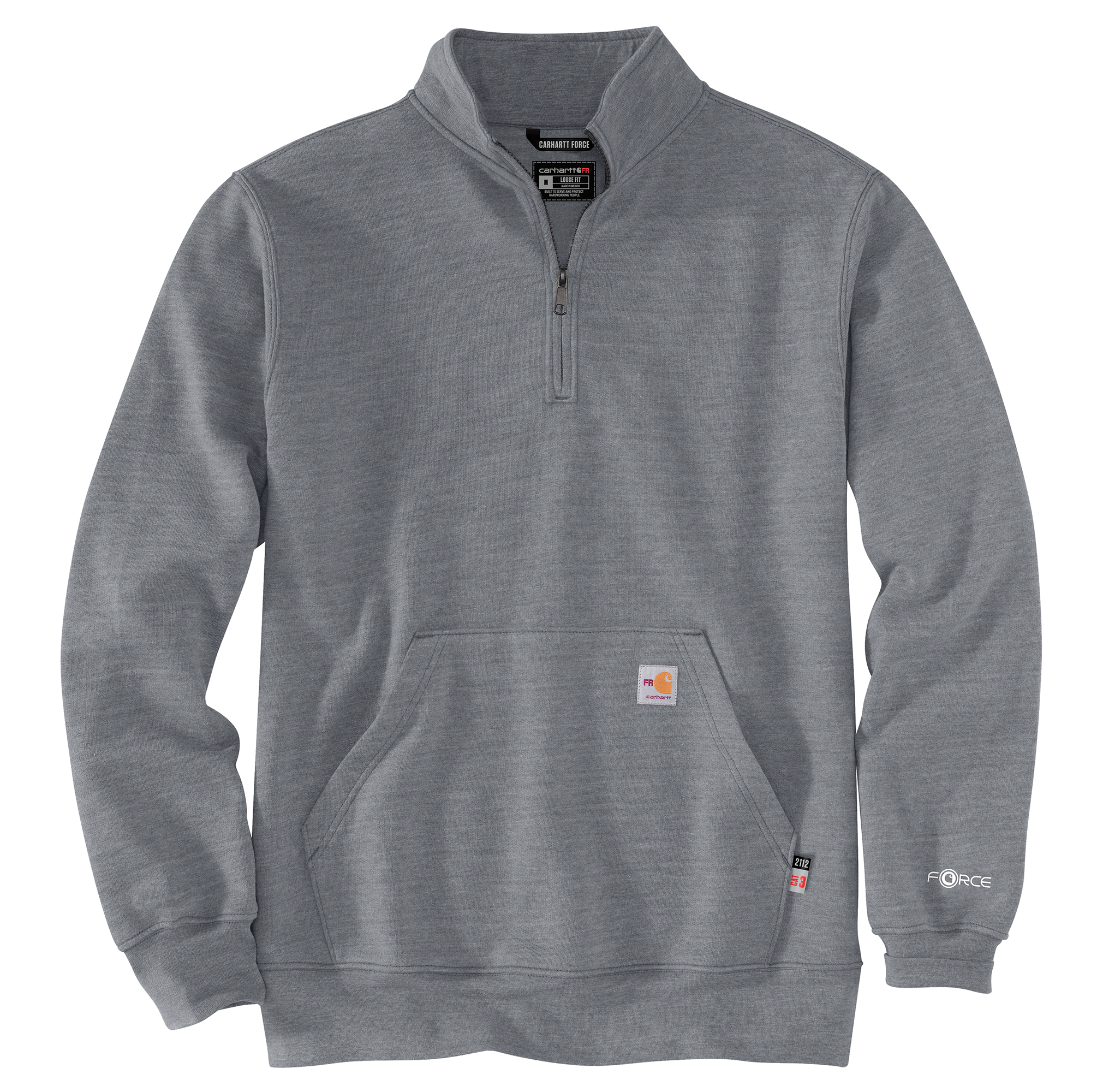 Carhartt Mens FR Force Marquette 1/4 Zip Sweatshirt, custom hoodie or sweatshirt with logo imprint 3