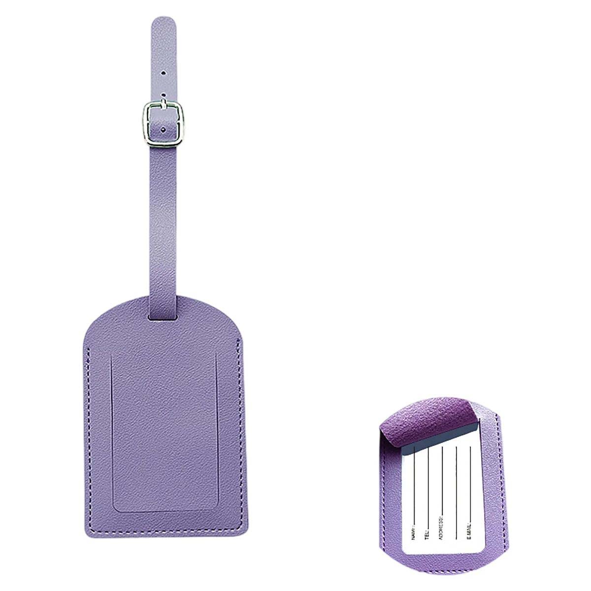Durable PU Leather ID Tag with Adjustable Strap 2