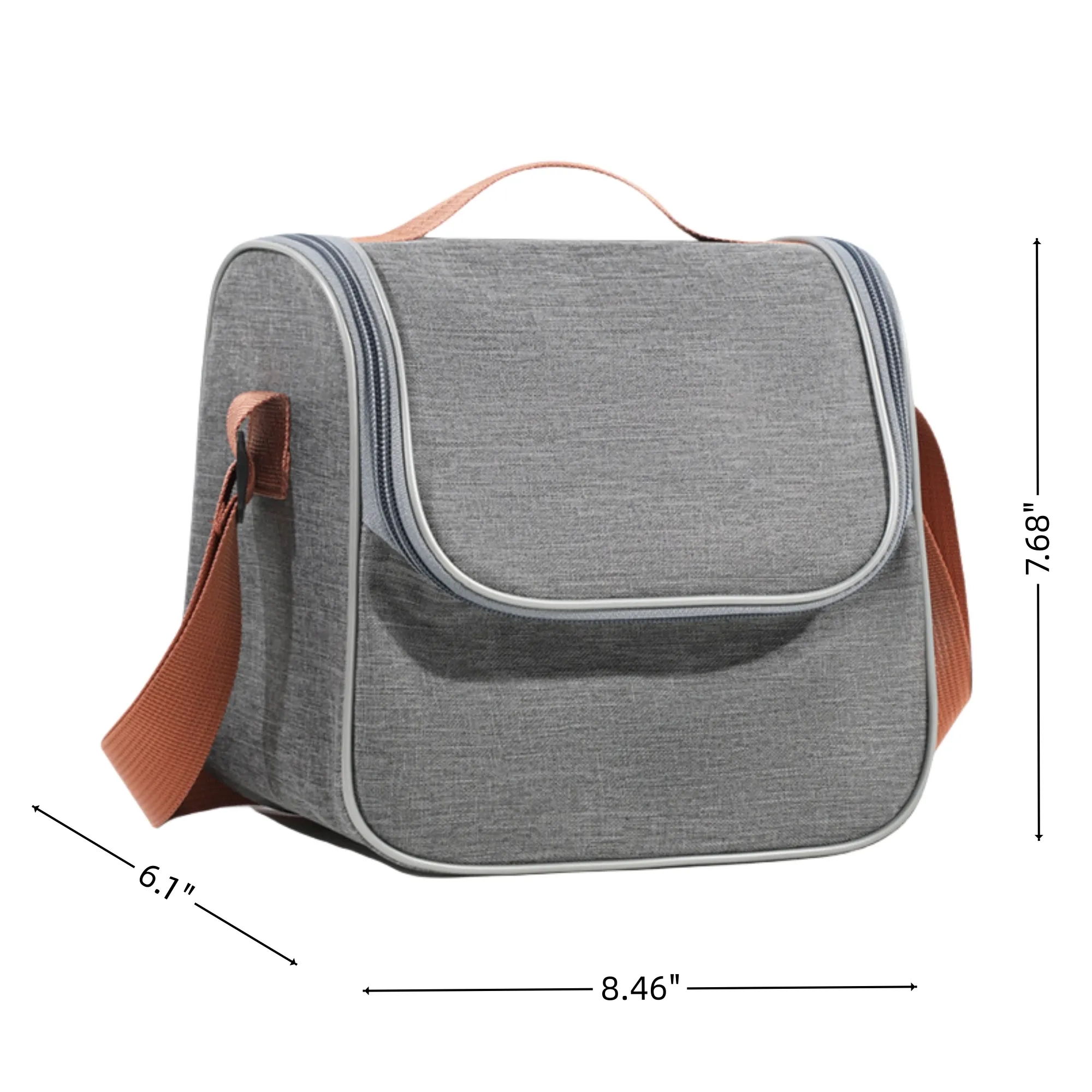 Insulated Thermal Lunch Tote Cooler Bag With Shoulder Strap 4